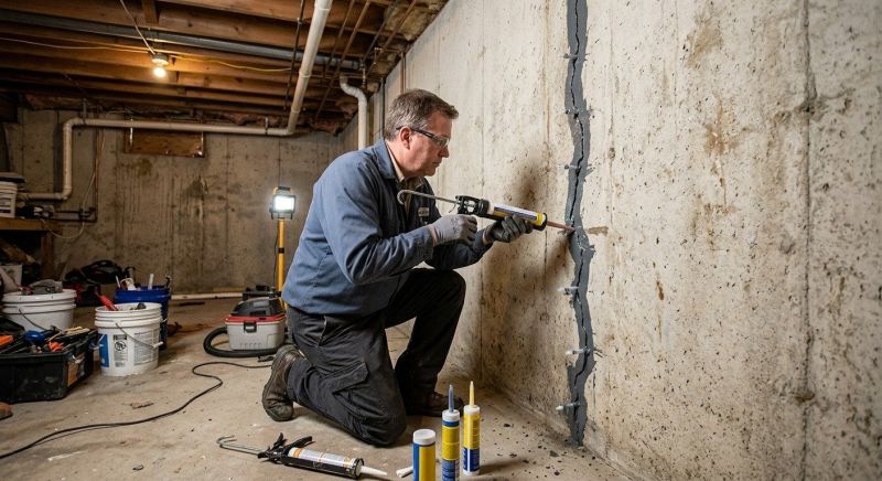 Basement Crack Repair in Bartlesville, OK
