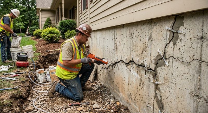 Foundation Crack Sealing in Bartlesville, OK