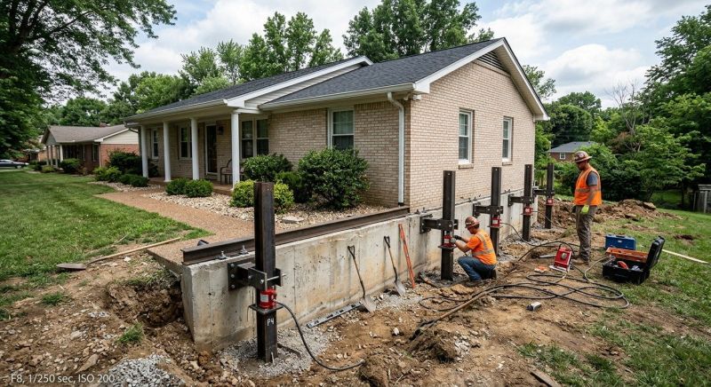 Foundation Pier Leveling in Bartlesville, OK