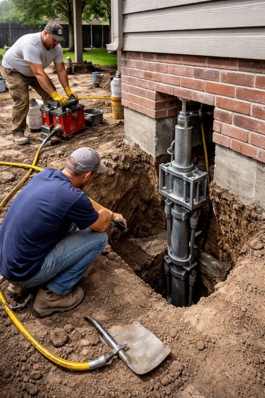 Foundation Pier Repair in Bartlesville, OK