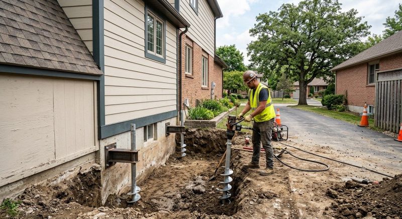 Helical Piers Installation in Bartlesville, OK