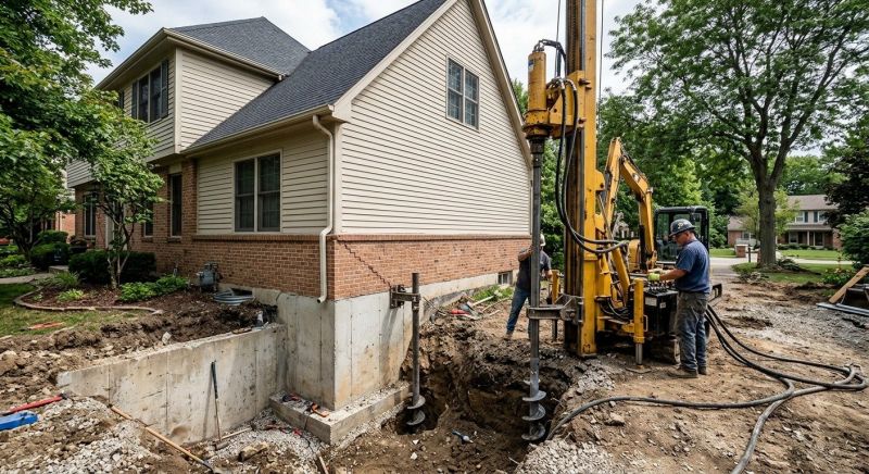 Helical Piers Installation in Bartlesville, OK