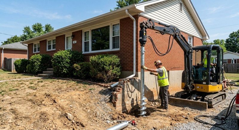 Helical Pile Installation in Bartlesville, OK