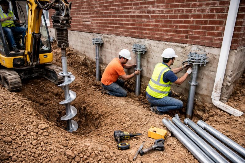 Helical Pile Installation in Bartlesville, OK