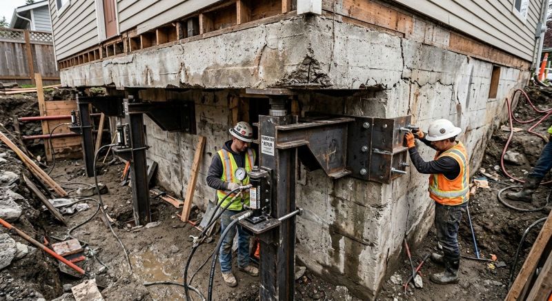 Sinking Foundation Lifting in Bartlesville, OK