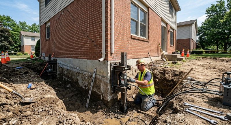 Sinking Foundation Repair in Bartlesville, OK