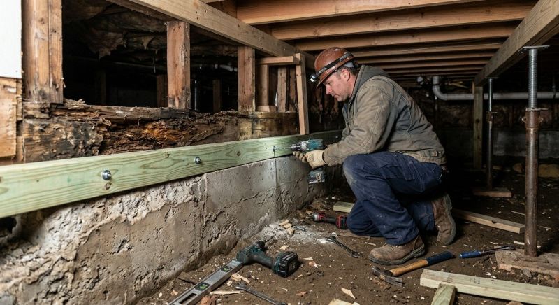 Sinking Foundation Repair in Nowata, OK